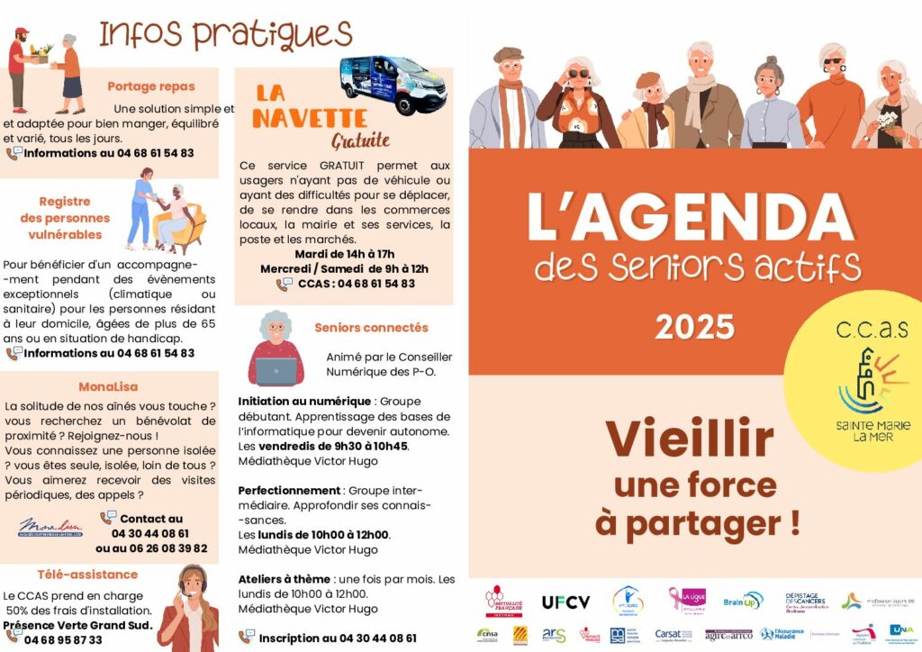 Téléchargez l'Agenda des seniors actifs 2025